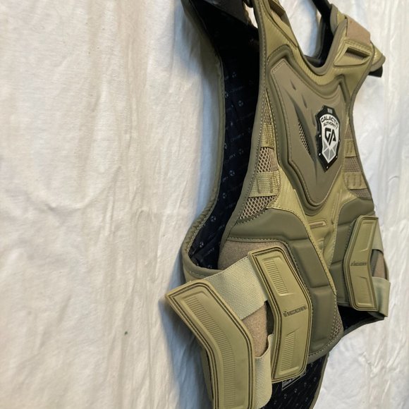 😀 Dark Matter Battle Scar Field Armor Stryker Vest/ CE Back Armor Size S-M - Picture 8 of 12